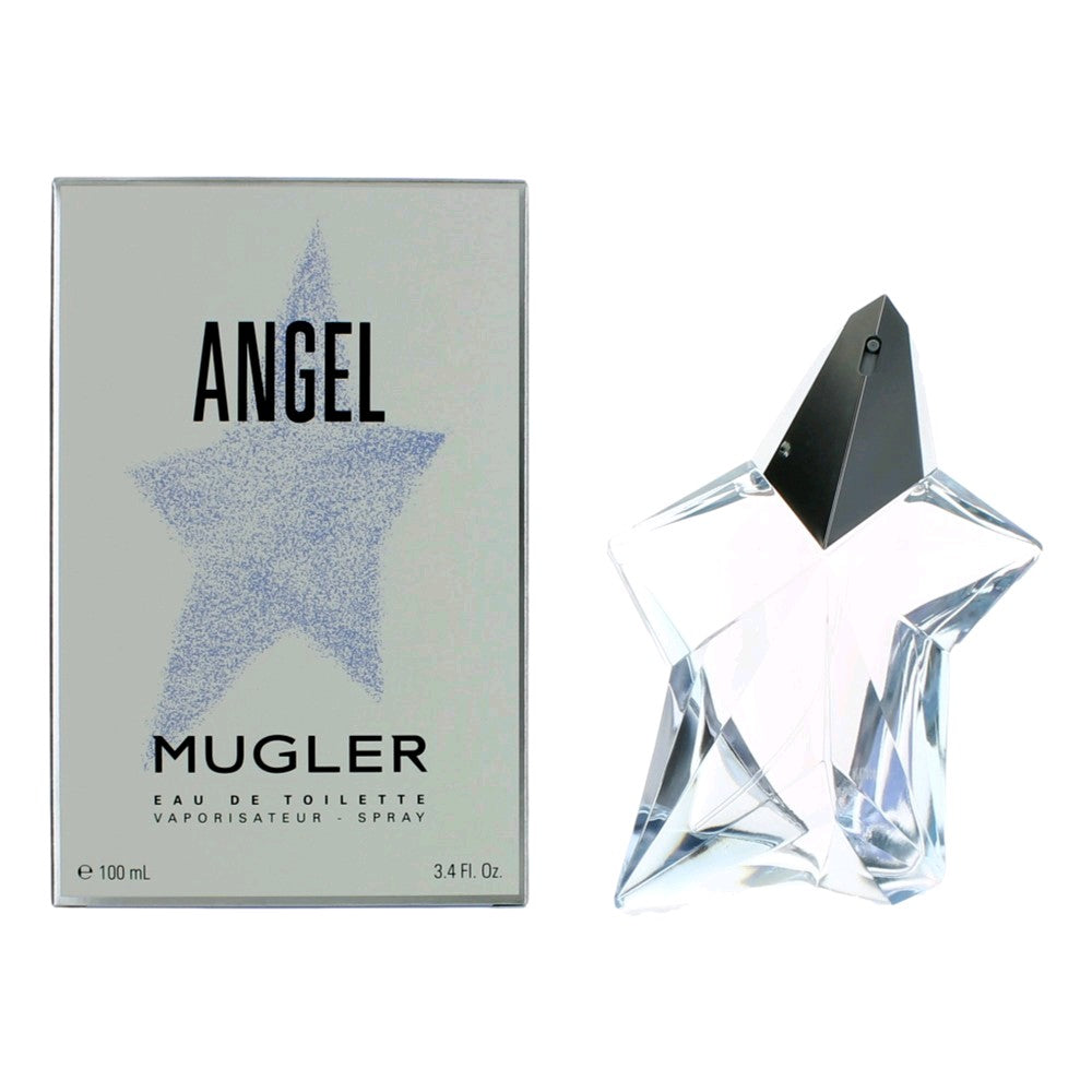 Bottle of Angel by Thierry Mugler, 3.4 oz Eau De Toilette Spray for Women